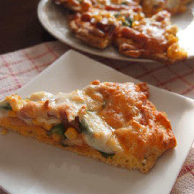 11/24　☆ホットケーキミックスで栄養満点ピザ☆