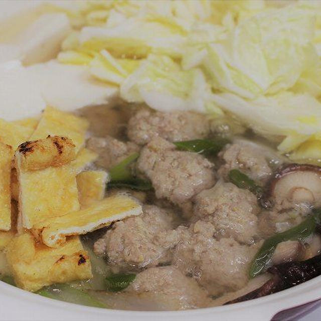 肉団子おろし鍋　ソーメン入り