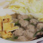 肉団子おろし鍋　ソーメン入り