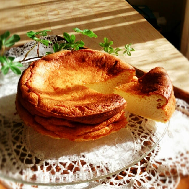 大豆だらけなスフレチーズケーキ。