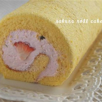 ＊さくらロールケーキとロールパン＊