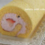 ＊さくらロールケーキとロールパン＊