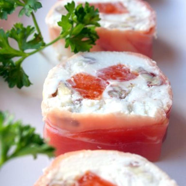 Persimmon Prosciutto Roll柿の生ハムロール