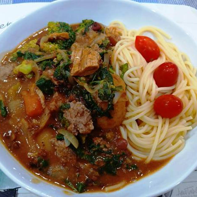 自動ソープ ディスペンサーは超便利 ～ カレースパゲッティ