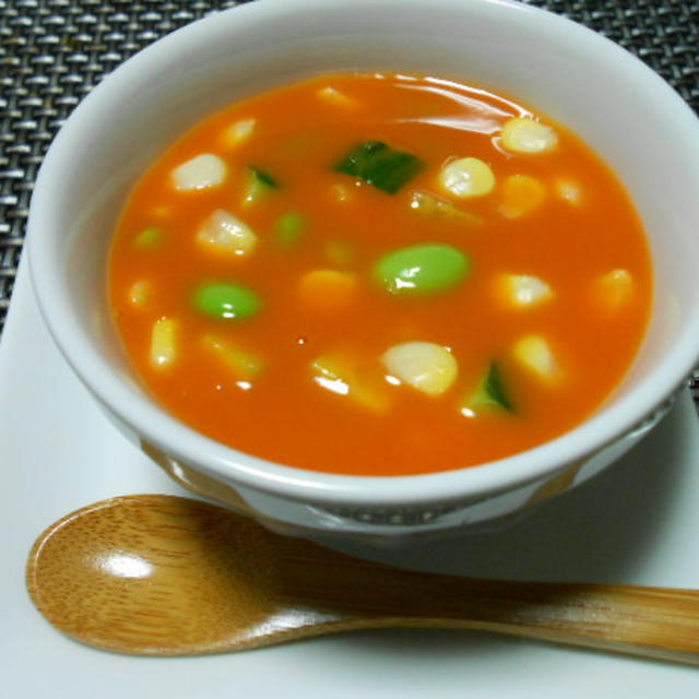 夏野菜の冷製スープ