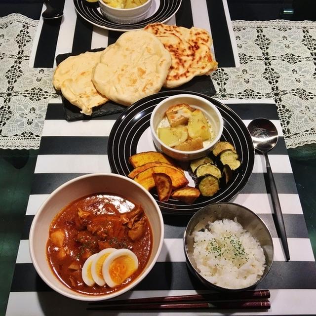 MUJIバターチキンカレーの献立