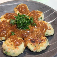 味噌だれがおいしい！おからバーグの晩ごはん