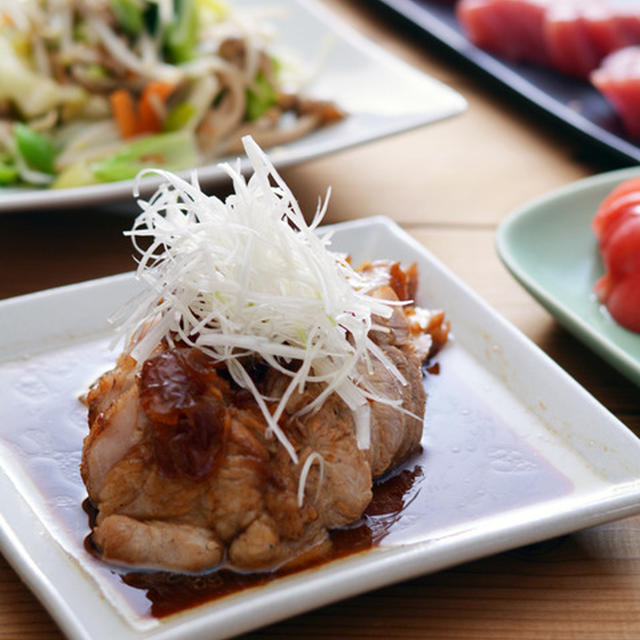 また、焼き豚とひじき煮の晩ごはん。