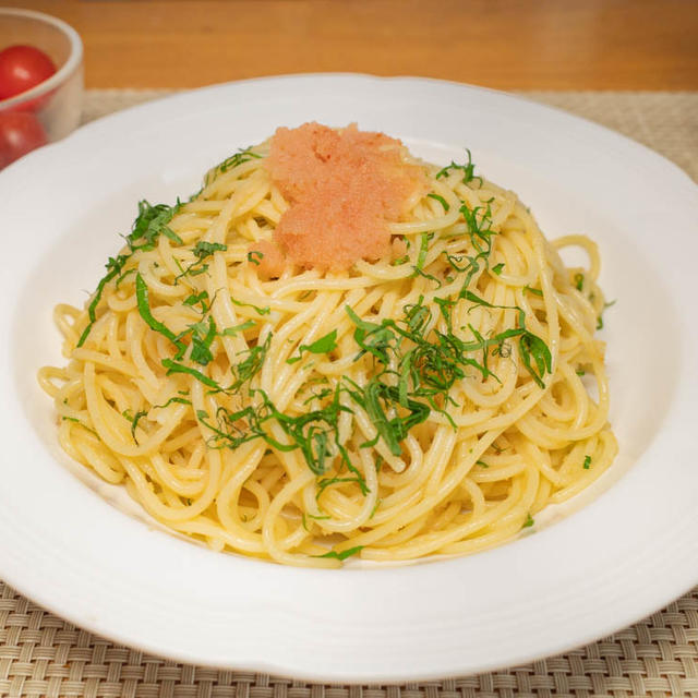 明太子の冷製パスタ