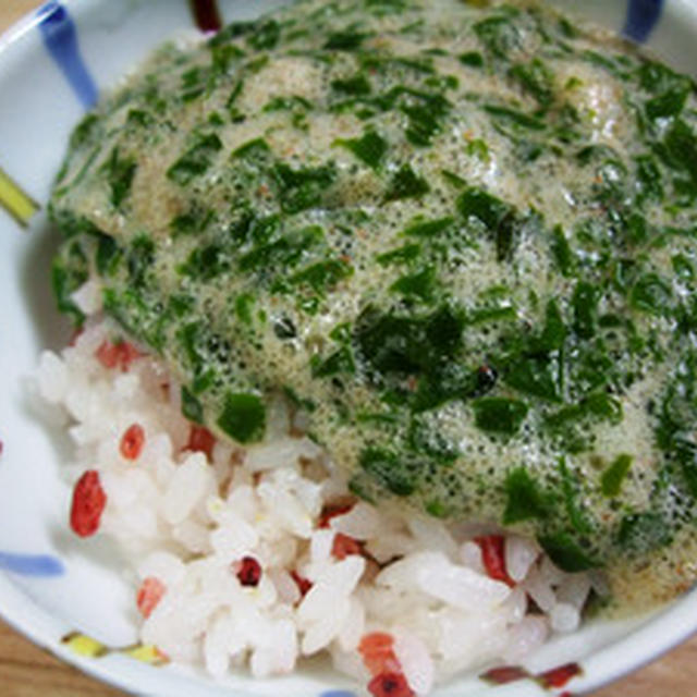 メカブとメンタイとろとろ丼