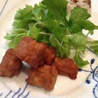 「テンペフライ　ガラムマサラ風味」。