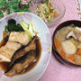 銀だらと豆腐の煮物、豚汁、大根サラダ