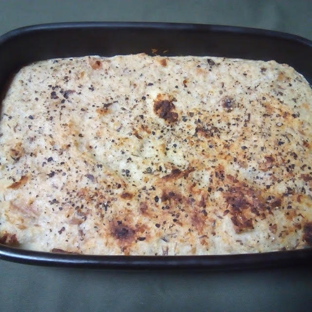 食パンで作るクネル風グラタン