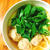鶏団子と九条ネギのうどん