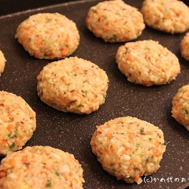 あるもの野菜の野菜バーグ　&　ホットプレートで作りおき