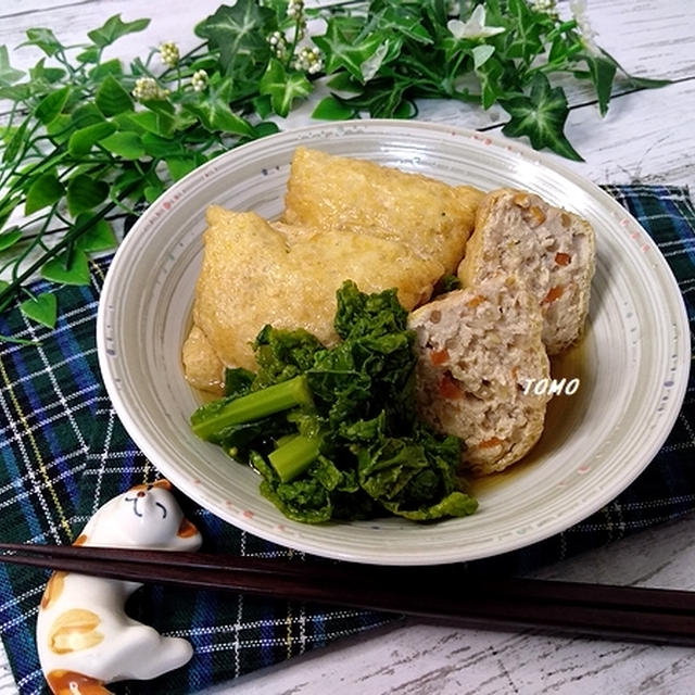 節約料理♪もやしとお豆腐で量増し！もやしと鶏ひき肉の袋煮