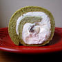 抹茶のロールケーキ。