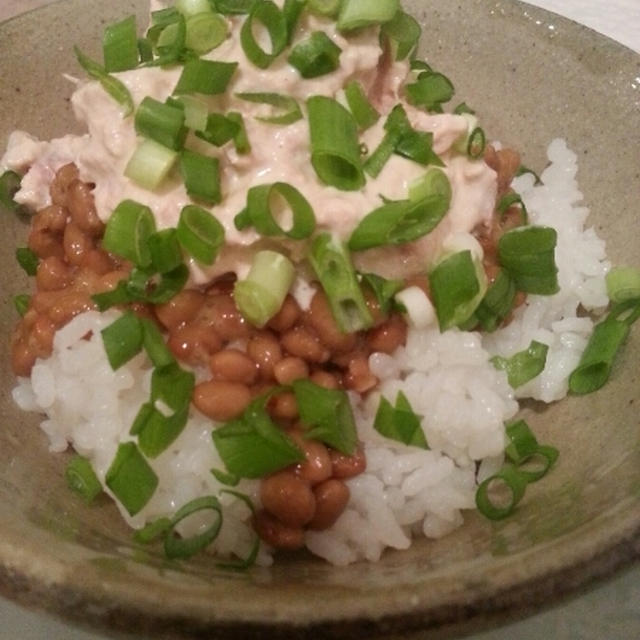 風邪っぴきのランチは納豆でパワー！！