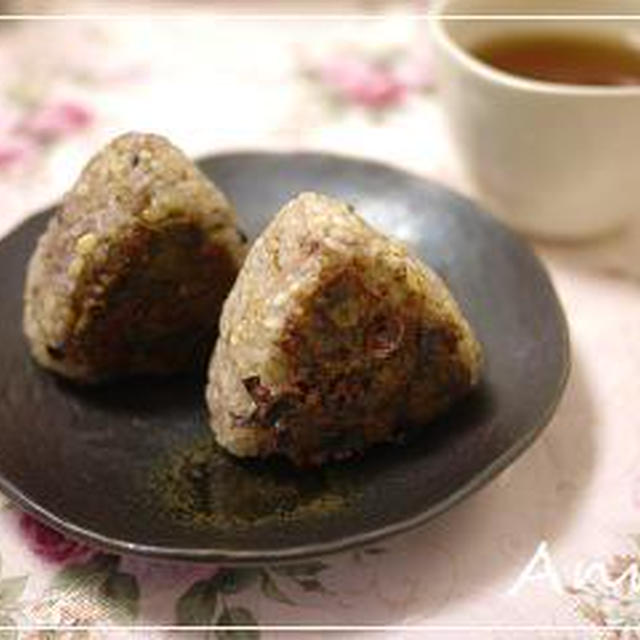☆ふきのとう味噌の焼きおにぎり☆