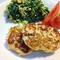 節約＆ヘルシー♪お弁当にも！鶏挽肉とお豆腐の落とし焼き