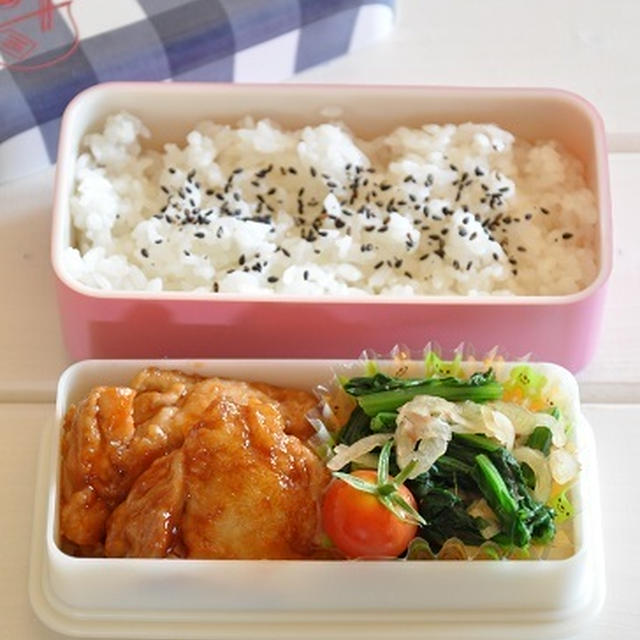 10分で完成☆チキンステーキ節約弁当《節約＊簡単》