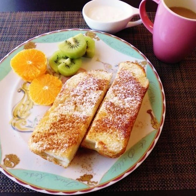 甘い味が食べたい☆シナモンシュガートースト♪