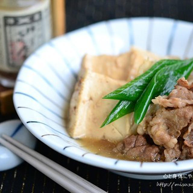 残り物に温玉プラスで朝ごはん