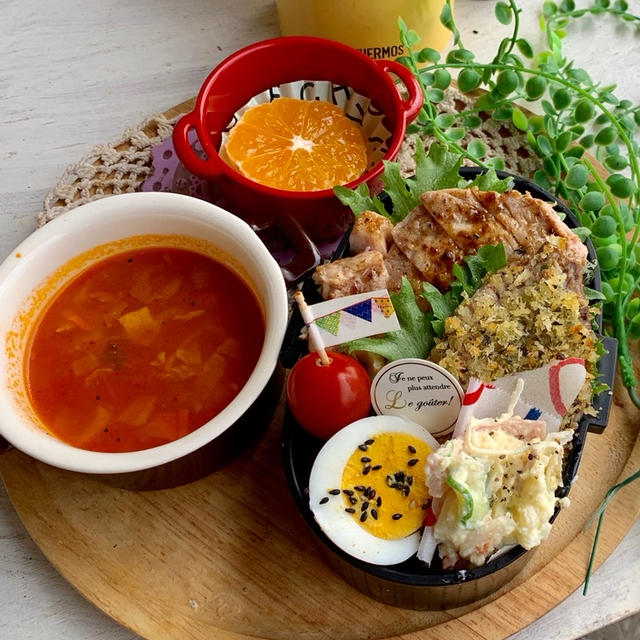 ＊半額でゲットしたイワシで！パン粉焼き弁当＊