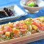 北海道の秋鮭のごちそうレシピ、焼き鮭のちらし寿司♪