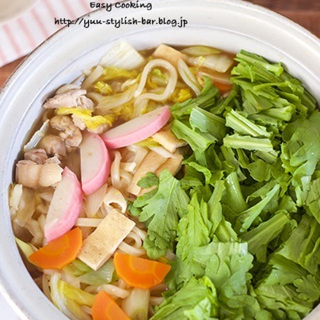 味がしみしみ♡出汁を味わう♡『旨味たっぷり♡うどんすき』