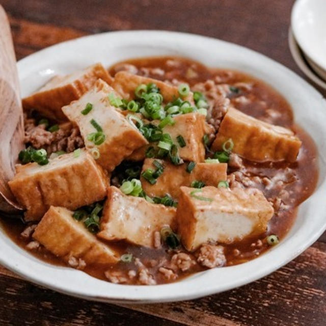 焼肉のタレde簡単！厚揚げ麻婆♡