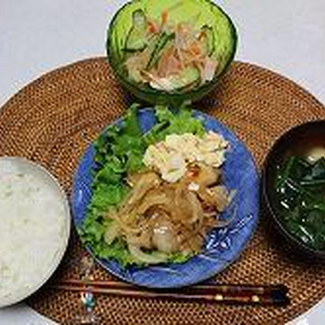 独り暮らしの食事リハーサル（晩ご飯）