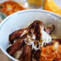 ■簡単5分！昼ご飯【豚トロの葱下ろし丼　キムチ添え】／他キューちゃんとメロン