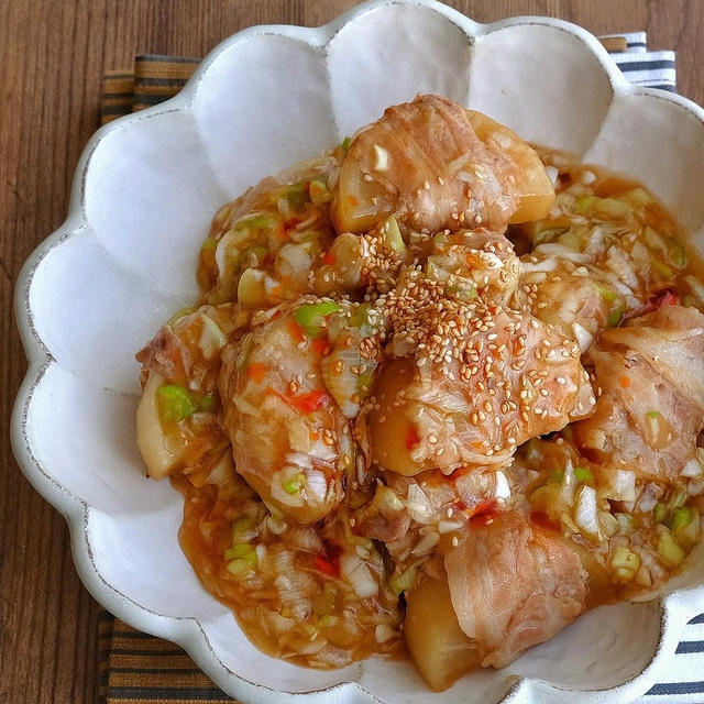 豚巻き大根のこっくりピリ辛中華煮
