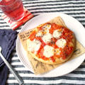 モッツァレラチーズでマルゲリータ風ピザ（ヨーグルト入りパン生地）　「フーディストノート」に、レシピ掲載