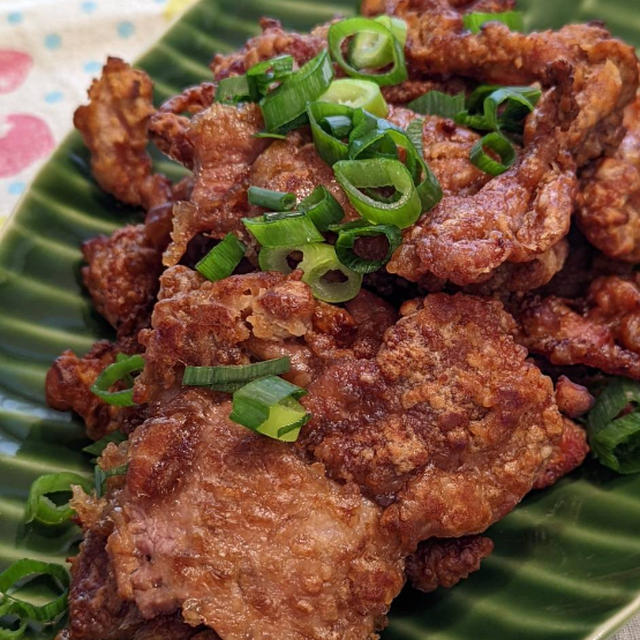 揚げないシリーズ/薄切り豚肉で竜田揚げ