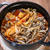 どんどん具材を入れるだけの「チキンのトマトソース煮」& こんぴらうどんの海老天丼セット