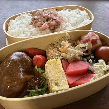 煮込みハンバーグ弁当