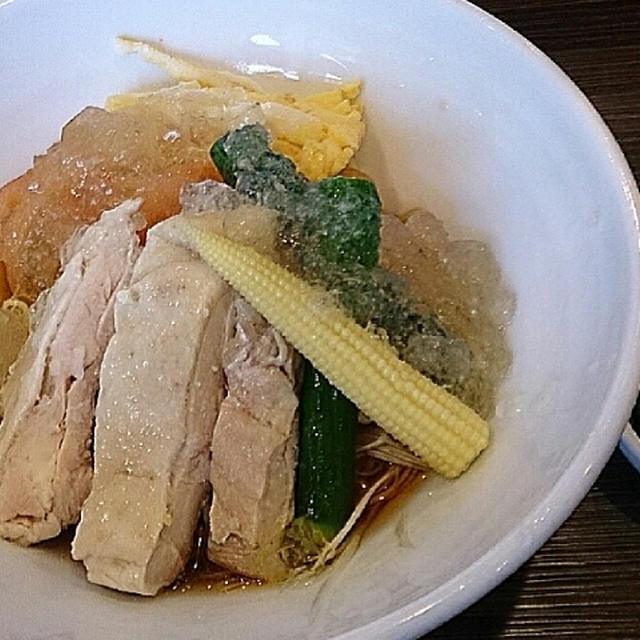 鶏そば一瑳の「冷たい鶏そば」☆限定30食・夏季限定♪