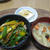 塩チンジャオ丼でブランチ♪