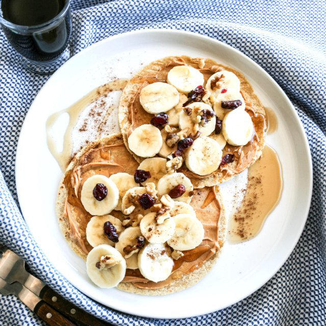Banana PB Breakfast Tacos バナナとPBで朝食タコス