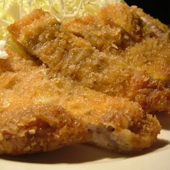 舞茸の磯部フライ・とんかつ