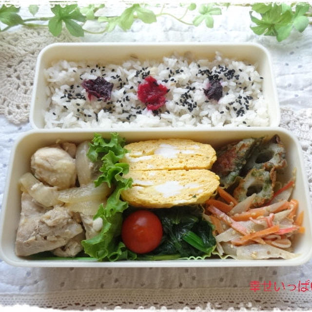 ☆チキンの和風煮のお弁当☆