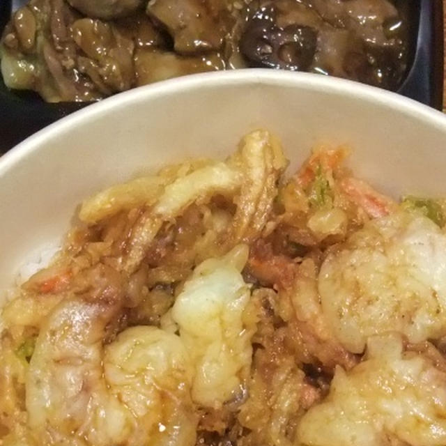 ローソンのまちかど厨房　かき揚げ丼とカツカレー
