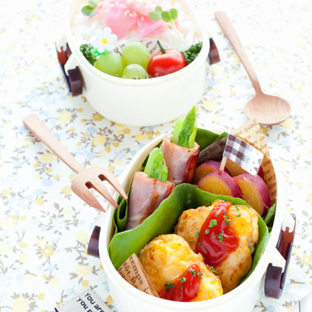園弁★白身魚のピカタ弁当～女の子のお弁当～