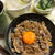 2023/11/10 やる気なさの夜ごはん。残り牛丼具材と、スープ餃子❣️