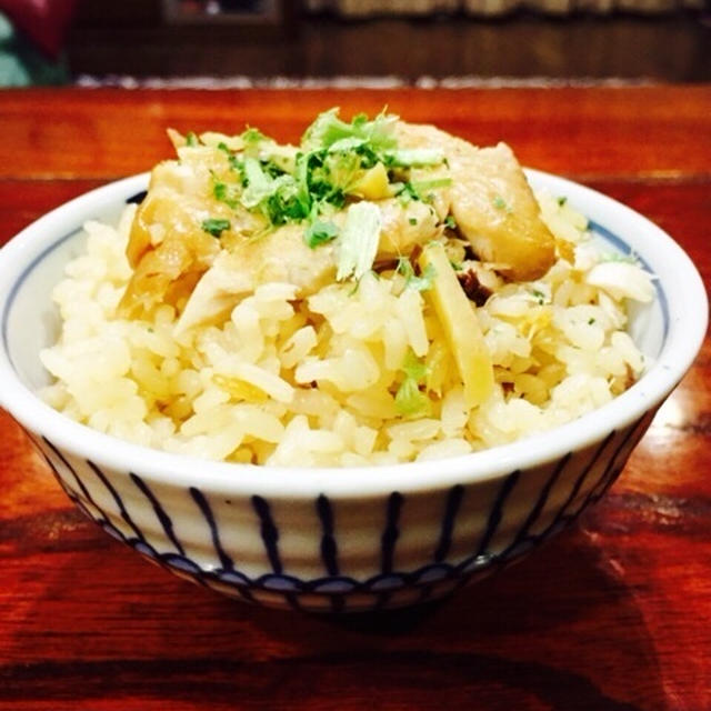 昆布茶de秋鯖と新生姜の炊き込みごはん