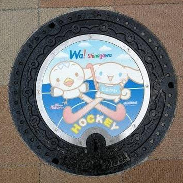 シナカモンとシナモロールの品川区のデザインマンホールを再訪してきました