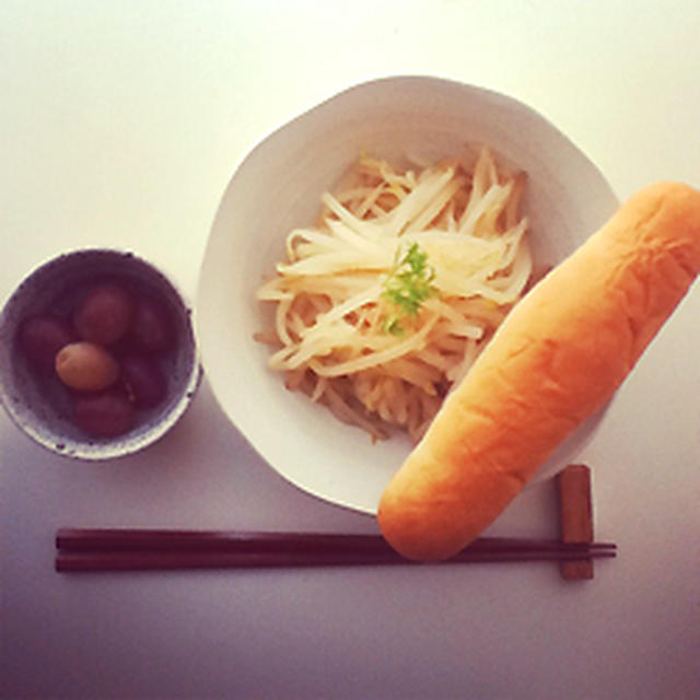 【朝ご飯】もやしのコンソメ煮