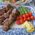 牛肉の串焼き & 20分で出来る夕食　　4・26・2013